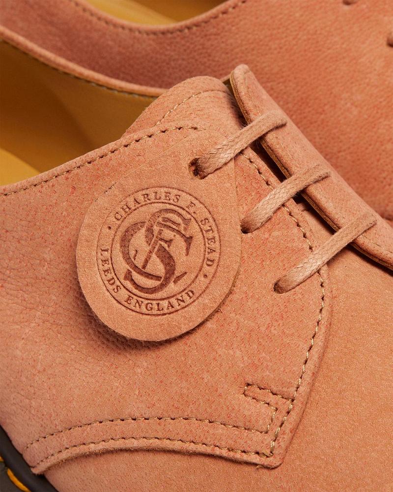 1461 Made in England Nubuck Bőr Oxford Cipő Női Rózsaszín | HU 437KOR